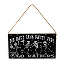 Las Vegas Raiders Halloween Wood Wall Sign, 6x11