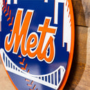 New York Mets Layered Metal Wall Art