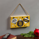San Diego Padres Holiday Wood Wall Sign, 6x11