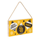 San Diego Padres Holiday Wood Wall Sign, 6x11