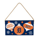 Detroit Tigers Holiday Wood Wall Sign, 6x11