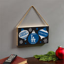 Los Angeles Dodgers Holiday Wood Wall Sign, 6x11