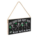 Dallas Stars Halloween Wood Wall Sign, 6x11