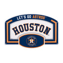 Houston Astros USA Embossed Steel Wall Sign, 11" x 17"