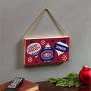 Montreal Canadiens Holiday Wood Wall Sign, 6x11