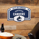 Vancouver Canucks USA Embossed Steel Wall Sign, 11" x 17"