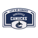 Vancouver Canucks USA Embossed Steel Wall Sign, 11" x 17"