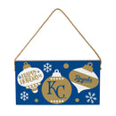 Kansas City Royals Holiday Wood Wall Sign, 6x11