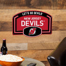 New Jersey Devils USA Embossed Steel Wall Sign, 11" x 17"
