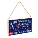 Montreal Canadiens Halloween Wood Wall Sign, 6x11