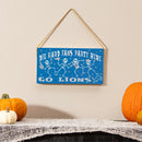 Detroit Lions Halloween Wood Wall Sign, 6x11
