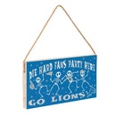 Detroit Lions Halloween Wood Wall Sign, 6x11