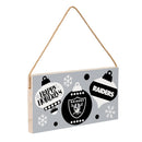 Las Vegas Raiders Holiday Wood Wall Sign, 6x11