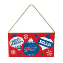 Buffalo Bills Holiday Wood Wall Sign, 6x11