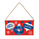 Toronto Blue Jays Holiday Wood Wall Sign, 6x11