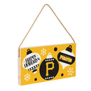 Pittsburgh Pirates Holiday Wood Wall Sign, 6x11