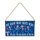 Texas Rangers Halloween Wood Wall Sign, 6x11