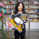 Pittsburgh Penguins Layered Metal Wall Art