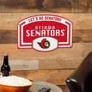 Ottawa Senators USA Embossed Steel Wall Sign, 11" x 17"