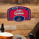 St Louis Cardinals USA Embossed Steel Wall Sign, 11" x 17"