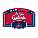 St Louis Cardinals USA Embossed Steel Wall Sign, 11" x 17"