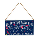 St Louis Cardinals Halloween Wood Wall Sign, 6x11