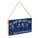 St Louis Cardinals Halloween Wood Wall Sign, 6x11