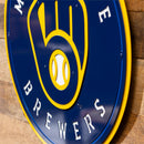 Milwaukee Brewers Layered Metal Wall Art