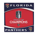 Florida Panthers Stanley Cup 2025 Champions Wood Wall Sign, 12x12