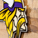 Minnesota Vikings Layered Metal Wall Art