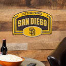 San Diego Padres USA Embossed Steel Wall Sign, 11" x 17"