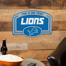Detroit Lions USA Embossed Steel Wall Sign, 11" x 17"