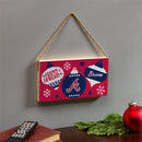 Atlanta Braves Holiday Wood Wall Sign, 6x11