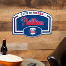 Philadelphia Phillies USA Embossed Steel Wall Sign, 11" x 17"