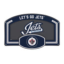 Winnipeg Jets USA Embossed Steel Wall Sign, 11" x 17"