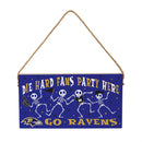 Baltimore Ravens Halloween Wood Wall Sign, 6x11
