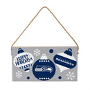 Seattle Seahawks Holiday Wood Wall Sign, 6x11