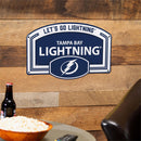 Tampa Bay Lightning USA Embossed Steel Wall Sign, 11" x 17"