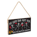 Chicago Blackhawks Halloween Wood Wall Sign, 6x11