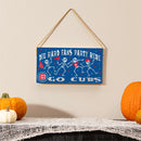 Chicago Cubs Halloween Wood Wall Sign, 6x11