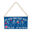 Chicago Cubs Halloween Wood Wall Sign, 6x11