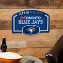Toronto Blue Jays USA Embossed Steel Wall Sign, 11" x 17"