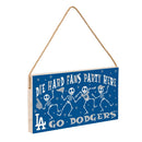 Los Angeles Dodgers Halloween Wood Wall Sign, 6x11