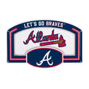 Atlanta Braves USA Embossed Steel Wall Sign, 11" x 17"