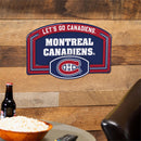 Montreal Canadiens USA Embossed Steel Wall Sign, 11" x 17"