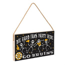 Boston Bruins Halloween Wood Wall Sign, 6x11