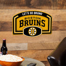 Boston Bruins USA Embossed Steel Wall Sign, 11" x 17"