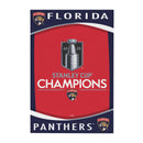 Florida Panthers Stanley Cup 2025 Champions Wood Wall Sign, 16x24