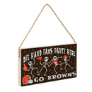 Cleveland Browns Halloween Wood Wall Sign, 6x11