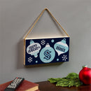 Seattle Kraken Holiday Wood Wall Sign, 6x11